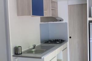 Una cocina o zona de cocina en Camping La Fundicion