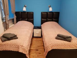 Postel nebo postele na pokoji v ubytování Hotel Kringelstaden