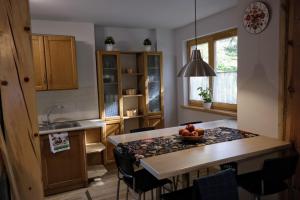 Kuchyň nebo kuchyňský kout v ubytování Domek Malinka 13 + 23 fotografií