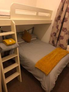 a bedroom with a bunk bed and a ladder at The Leeman Rose in York