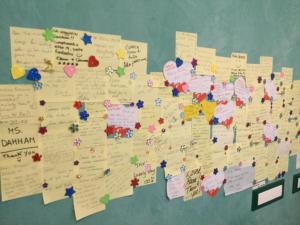 a map of the united states on a wall with notes at Elite 19 in La Spezia