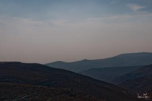 a view of mountains from the top of a hill at Yehelim Boutique Hotel in Arad
