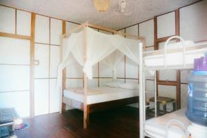 
Ein Etagenbett oder Etagenbetten in einem Zimmer der Unterkunft Mojosurf Camp Red Island
