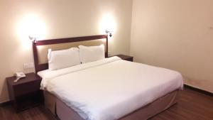 Postel nebo postele na pokoji v ubytování Cheng Ho Hotel