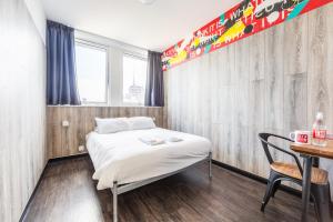 Cama o camas de una habitación en Euro Hostel Glasgow