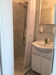 Koupelna v ubytování Apartmani Stula