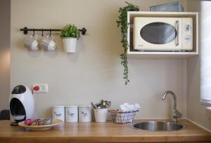 A cozinha ou kitchenette de Tslil Suite