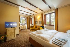 TV a/nebo společenská místnost v ubytování Relais Ducale Spa & Pool