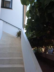 a set of stairs leading up to a building at Casa Gonçalves in Fânzeres