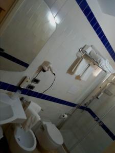 Koupelna v ubytování Hotel La Torre