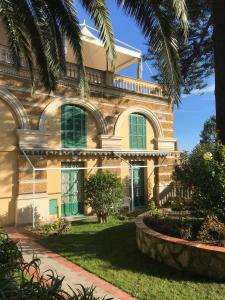 A garden outside Hotel Miramare