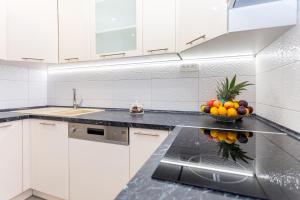 Kuchyň nebo kuchyňský kout v ubytování Urban Luxury Suites Juricevic