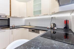 Kuchyň nebo kuchyňský kout v ubytování Urban Luxury Suites Juricevic