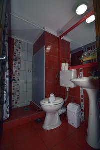 Koupelna v ubytování Hotel VilaGora Krushevo