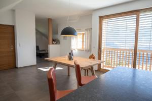 Χώρος καθιστικού στο Brunnerhof-Schrof