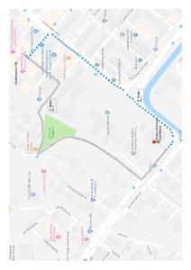 un mapa de la ciudad de agitación con un verde en shelley affittacamere, en La Spezia