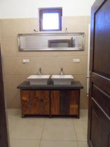 Koupelna v ubytování Lekehalom Tiszameer