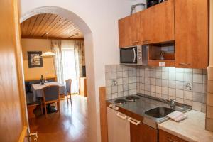 Kuchyň nebo kuchyňský kout v ubytování Starchenthof