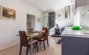 Kuchyň nebo kuchyňský kout v ubytování Apartman Bellavista
