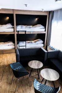 
A bunk bed or bunk beds in a room at B59 Hostel
