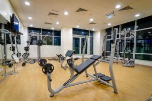 Fitness centrum a/nebo fitness zařízení v ubytování OSKENA Vacation Homes -The Lofts Boulevard Downtown