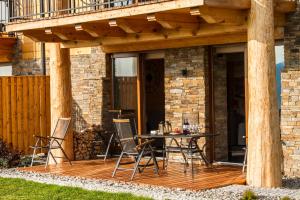 Balkón nebo terasa v ubytování udanypobyt Apartamenty Czorsztyn Panorama
