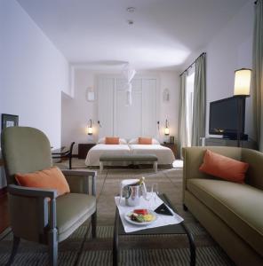 A seating area at Parador de La Granja