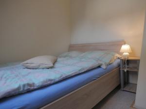 Säng eller sängar i ett rum på Zimmervermietung am Teutoburger Wald