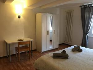 Voodi või voodid majutusasutuse Albergo Ristorante Belcantone toas