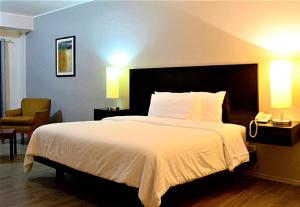 Postel nebo postele na pokoji v ubytování Hotel Posada Tierra Blanca
