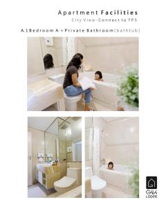 Kylpyhuone majoituspaikassa GAIA Lodge Tunjungan Surabaya