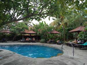 Piscina de la sau aproape de Rini hotel