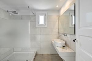 Um banheiro em Hotel Alkyon