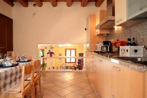 A kitchen or kitchenette at CASA GIULIA a Borso del Grappa