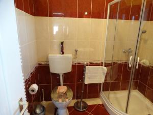 Kúpeľňa v ubytovaní Herkules apartman