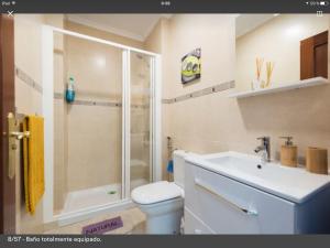 A bathroom at Apartamento Playa Las Canteras