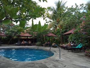 Piscina de la sau aproape de Rini hotel