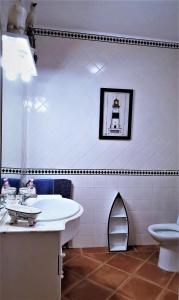 Koupelna v ubytování Casa Rustica do Lagar