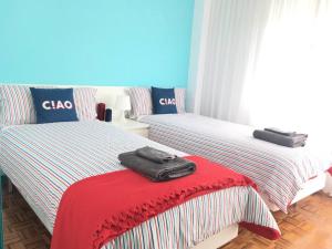 Postel nebo postele na pokoji v ubytování Piso en Bakio a 100 metros de la playa