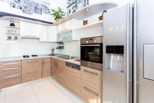 Kuchyň nebo kuchyňský kout v ubytování Urban Luxury Suites Juricevic