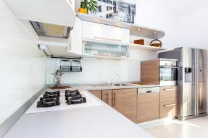 Kuchyň nebo kuchyňský kout v ubytování Urban Luxury Suites Juricevic