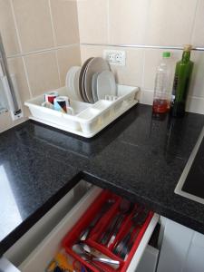 Kuchyň nebo kuchyňský kout v ubytování Apartamento Los Cristianos