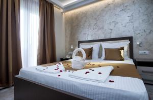 Hotel Fobra客房内的一张或多张床位