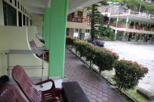 Balkón nebo terasa v ubytování Pandu Lakeside Hotel Parapat