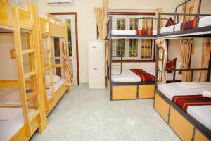 Voodi või voodid majutusasutuse Hanoi City Backpackers Hostel toas