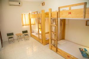 Voodi või voodid majutusasutuse Hanoi City Backpackers Hostel toas