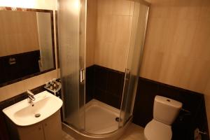 Koupelna v ubytování Hotel Na Błoniach