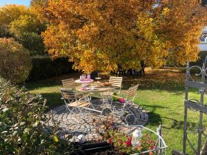 Ein Garten an der Unterkunft Haus Grünewald Unsleben