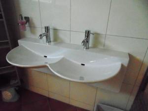 Koupelna v ubytování B&B De Duinhoek