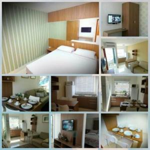 Ένα ή περισσότερα κρεβάτια σε δωμάτιο στο Encontro das Águas